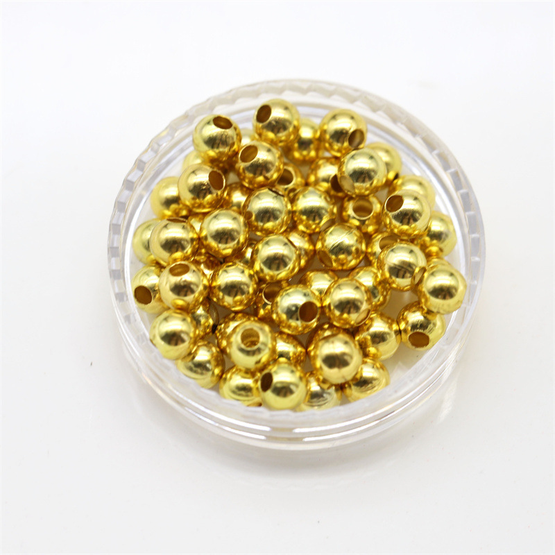 ビーズ保色材2mm 3mm 4mm真鍮ビーズ5グラム入りdiyアクセサリー部品