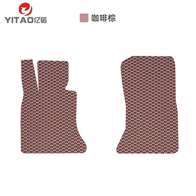 Ayaqaltılar (Kovriklər): and non-slip foot mats for electric - drivers-side-passengers-side-coffee-brown-one-piece-each-standard-model