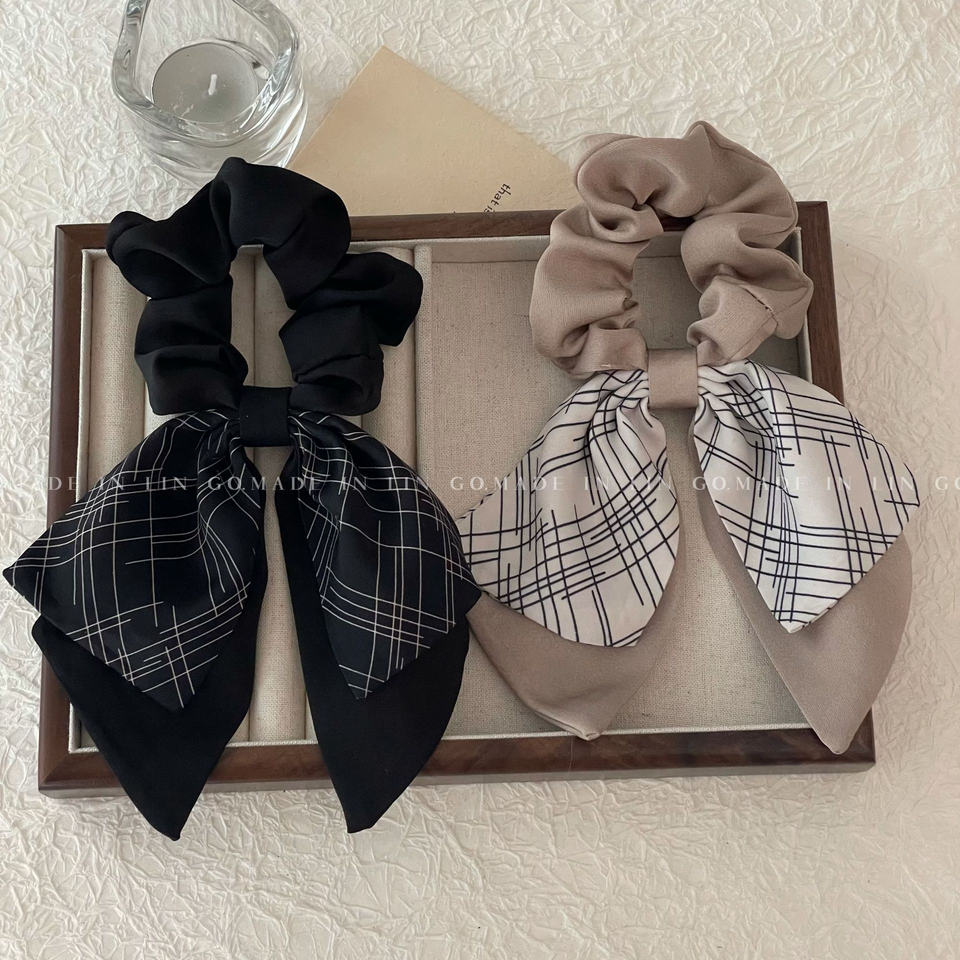 37g Weight Retro Flower Cloth Hair Tie