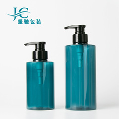厂家定制300ml按压泵头乳液瓶500ml 洗发水沐浴露分装瓶PET塑料瓶