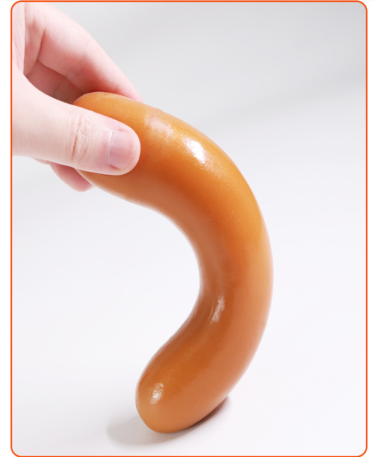 Liquid Silicone Anal Plug, Flesh Tone, Adult Anal Toy — detail image 4