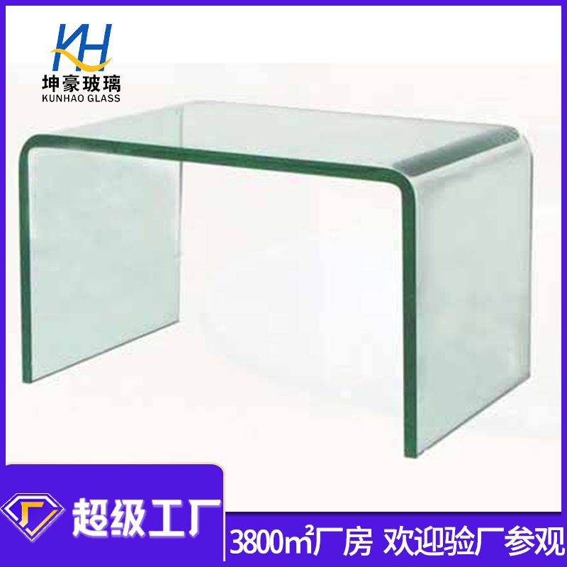 东莞热弯玻璃厂家加工透明热弯茶几玻璃可按要求深加工坚固