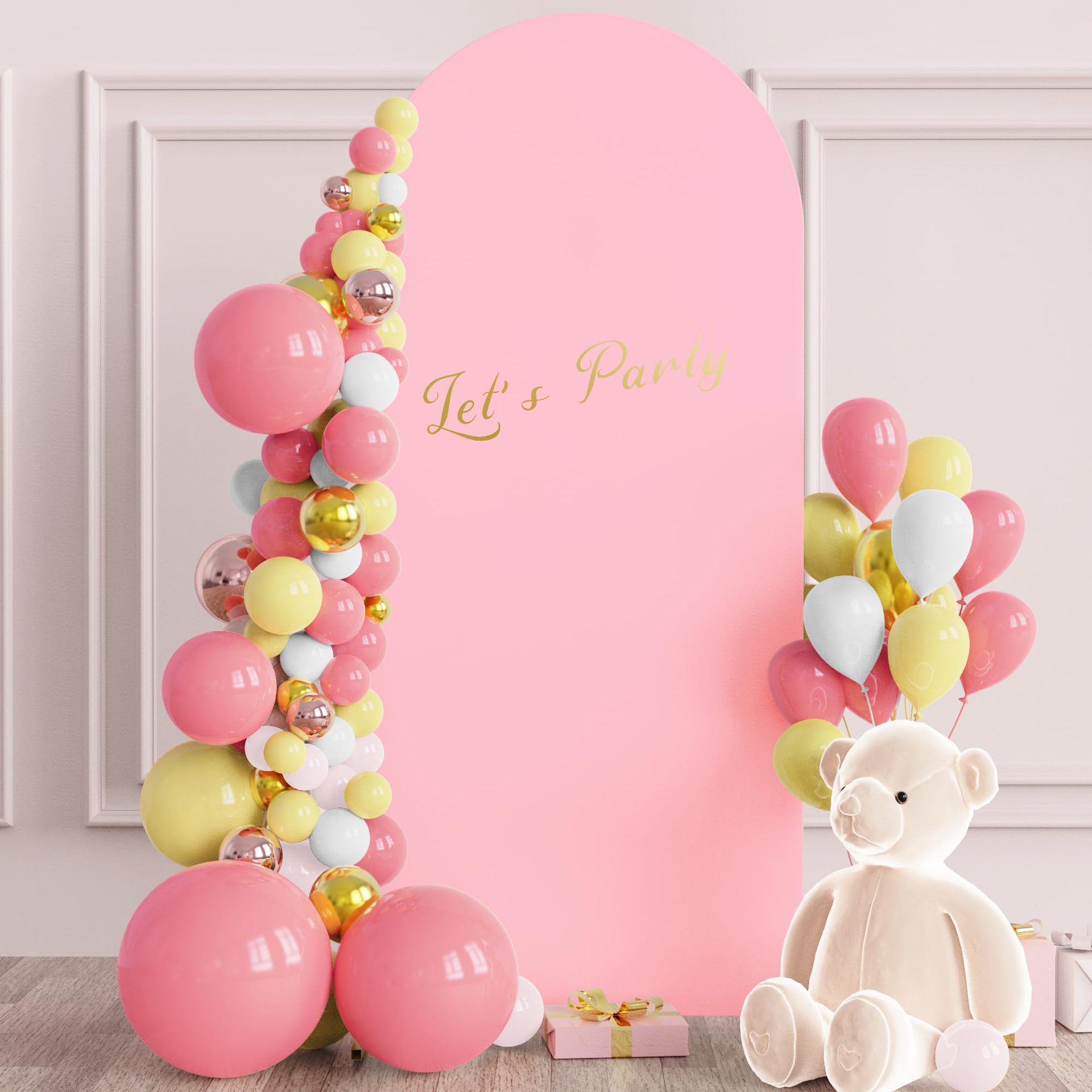 Cross-border U-shaped curved elastic arch bracket set birthday wedding party semicircle background decorative cover manufacturers wholesale