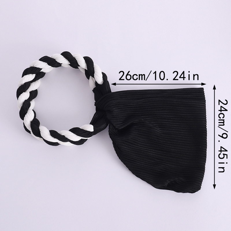 Fashionable Women's Colour-matching Turban With Double Braid Headgear_voghion.com