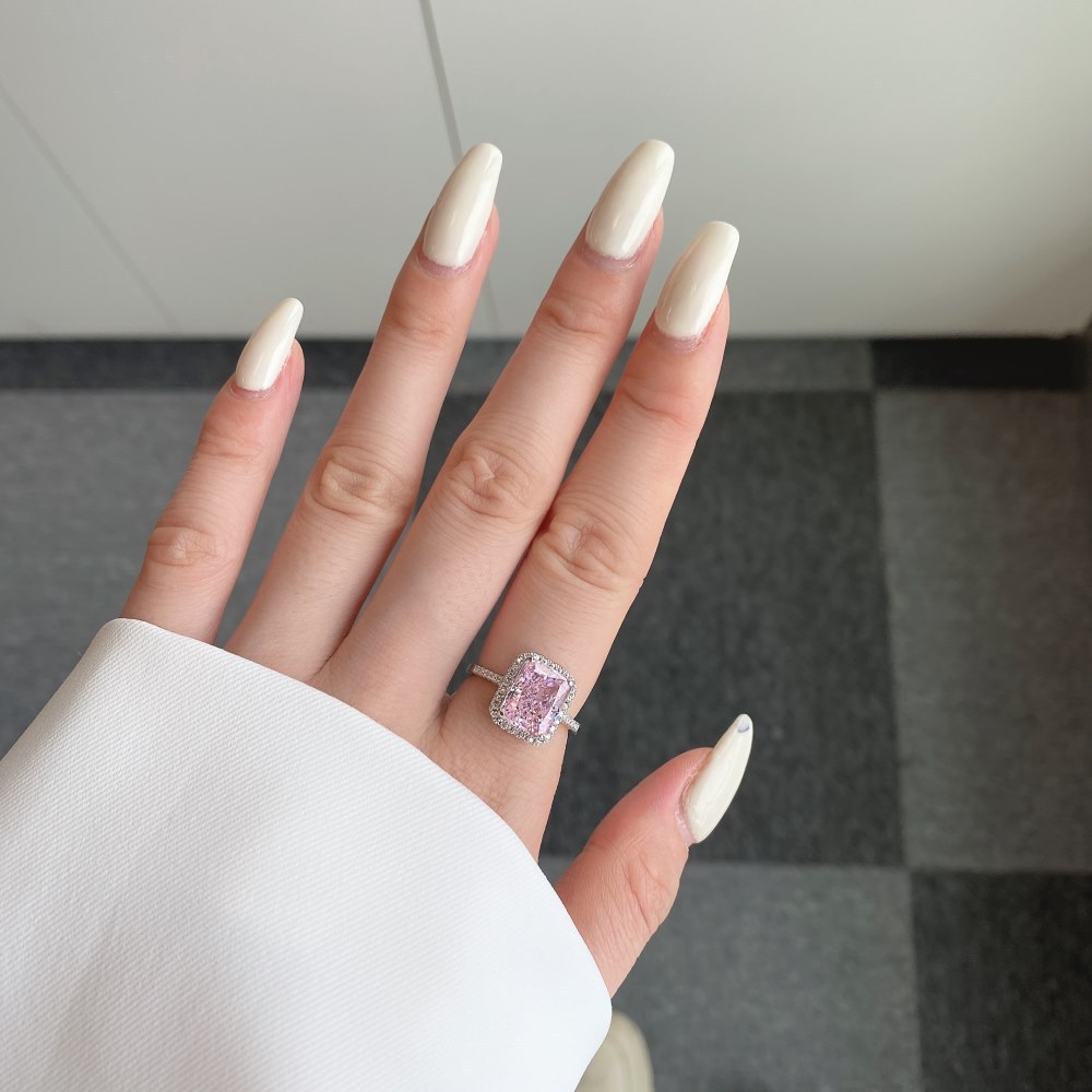 925 Sterling Silver Material 925 Sterling Silver Zircon Heart Shape Bow Knot Rings 925 Sterling Silver Rings