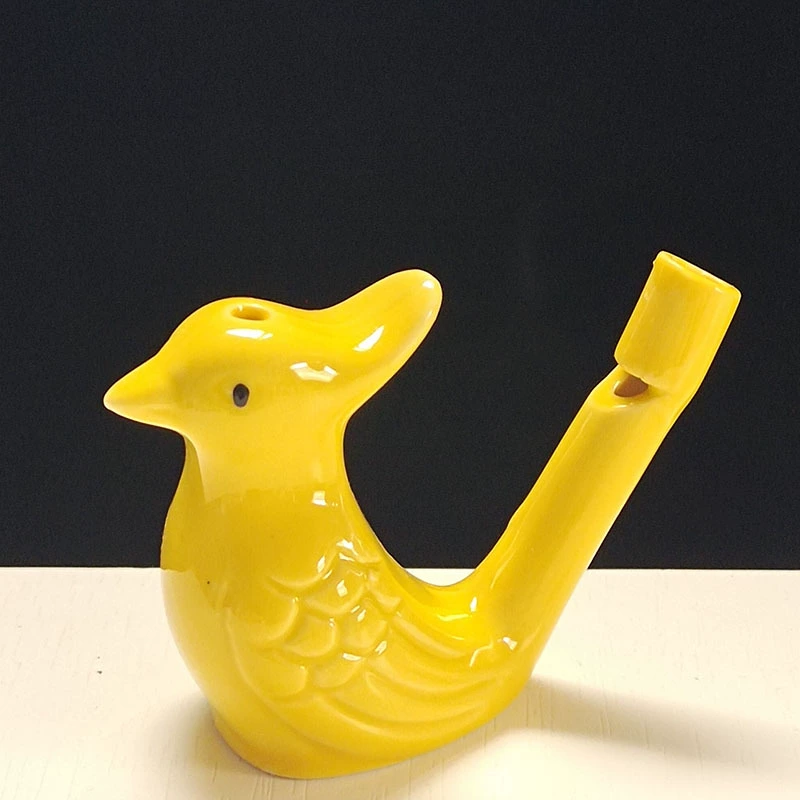 Ceramic Whistle Bird with Lanyard Music Whistle Ceramic Water Bird Scenic Stand Hot Selling Kindergarten Gifts