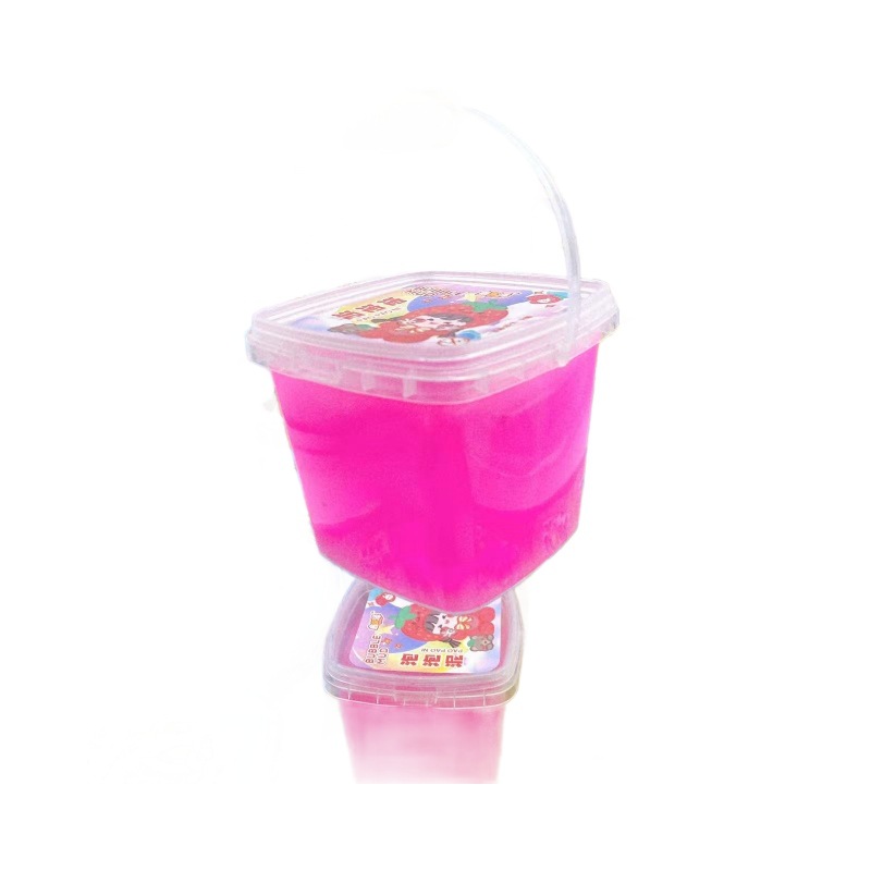 Barro de malla de barro espumoso hecho a mano desempaquetado DIY barro de cristal slime colorido barril juguetes para niños al por mayor