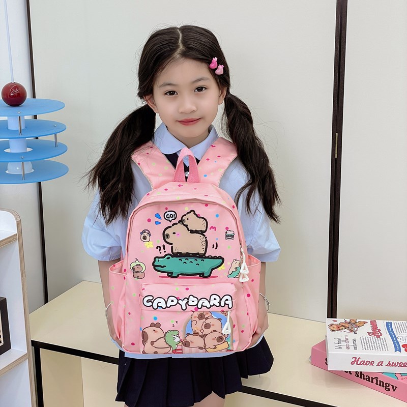 Jardín de infantes transfronterizos lindas mochilas de impresión casuales mochilas de dibujos animados de gran capacidad mochilas para niños y niñas