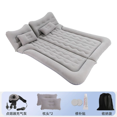 Vehicle-mounted inflatable bed — Rear Travel Mattress, Suv Sleeping - special-for-trunk-46-points-suv-flocking-gray