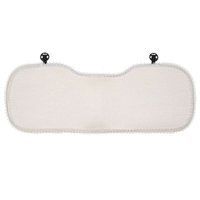 Seat cushion, seat cover for All Seasons, Light Luxury - lace-polka-dot-cushion-beige-rear-row