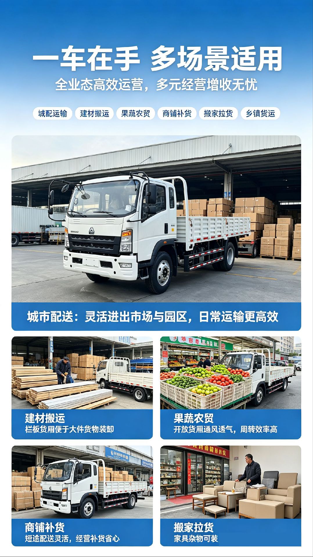 Howo self-loading light-duty mining truck, flatbed box-type, small micro-sized, diesel-powered, Howo truck for export