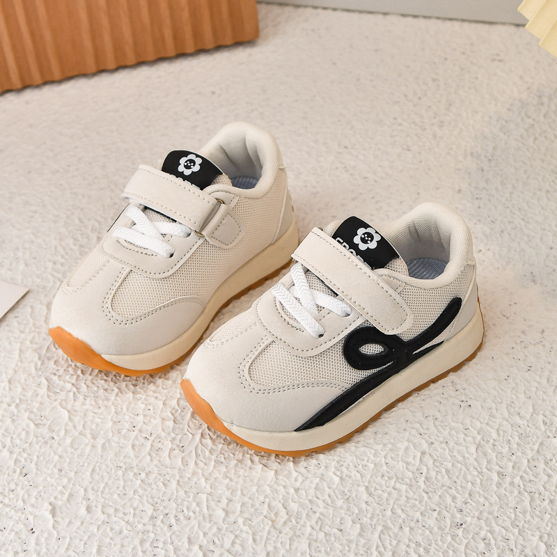 Zapatos Forrest Gump para niños, malla, transpirable, suela suave, antideslizante, primavera 2025, nuevos zapatos deportivos para niños y niñas, zapatos de cintura pequeños