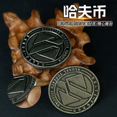 ゲーム周辺おもちゃ 4cm ハーフコイン金属コインハーフコイン物理小道具金貨装飾品
