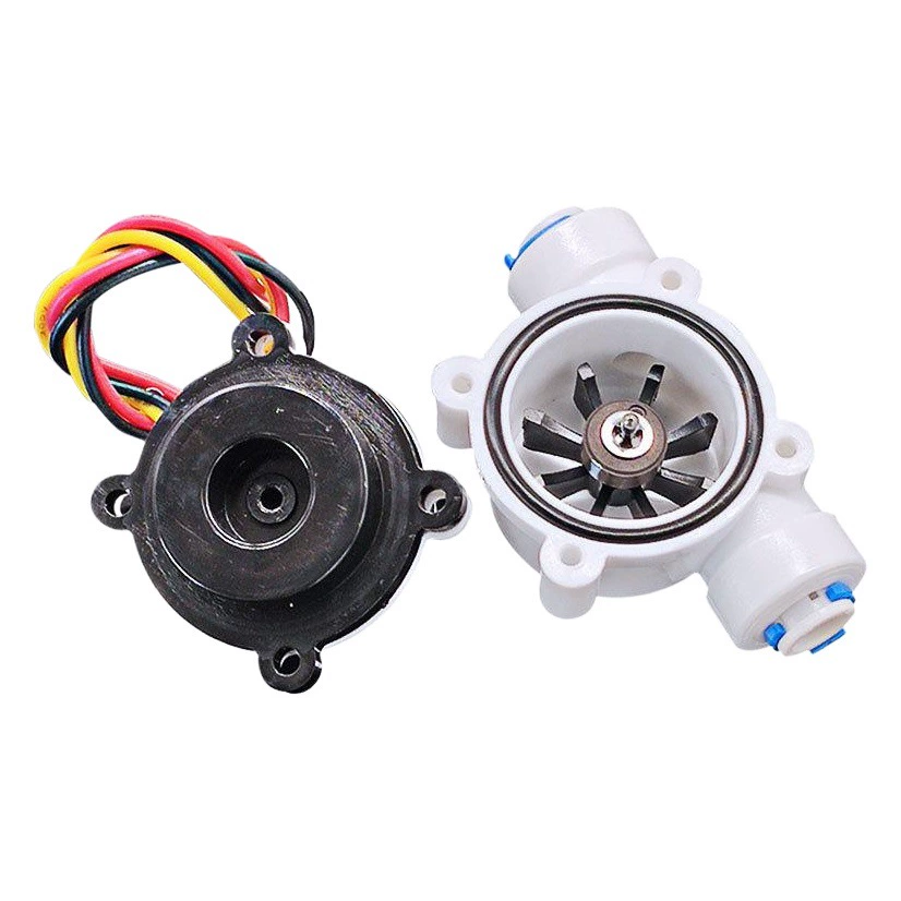 Датчик расхода воды в холле, 2-точечный диспенсер для воды из полиэтилена, кофемашина, машина для чистой воды, электромагнитный расходомер, переключатель потока