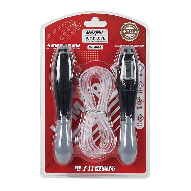 6602 directo de fábrica conteo electrónico saltar la cuerda modo pantalla LCD Senior High School examen de ingreso entrenamiento saltar cuerda longitud ajuste saltar cuerda