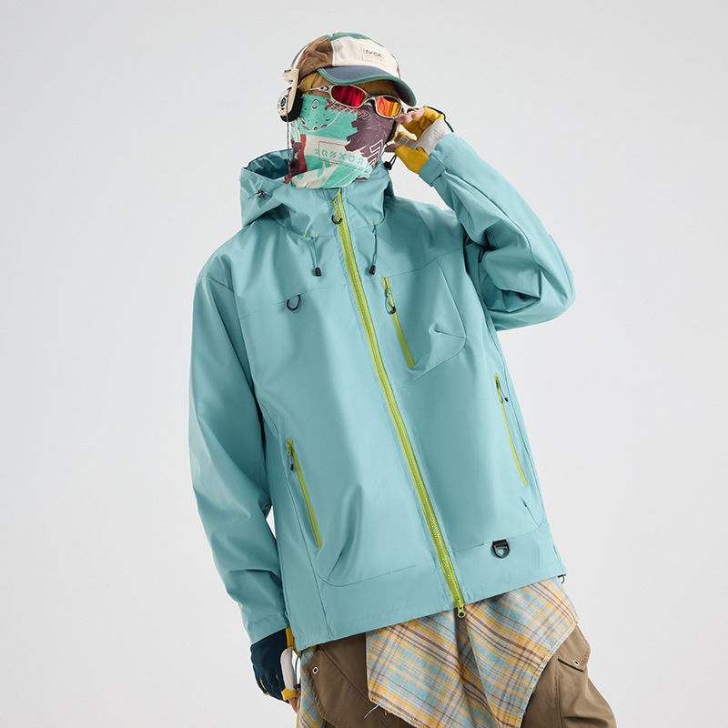 2025新款情侣冲锋衣山系夹克男女同款外套户外运动登山服冲锋外套|undefined