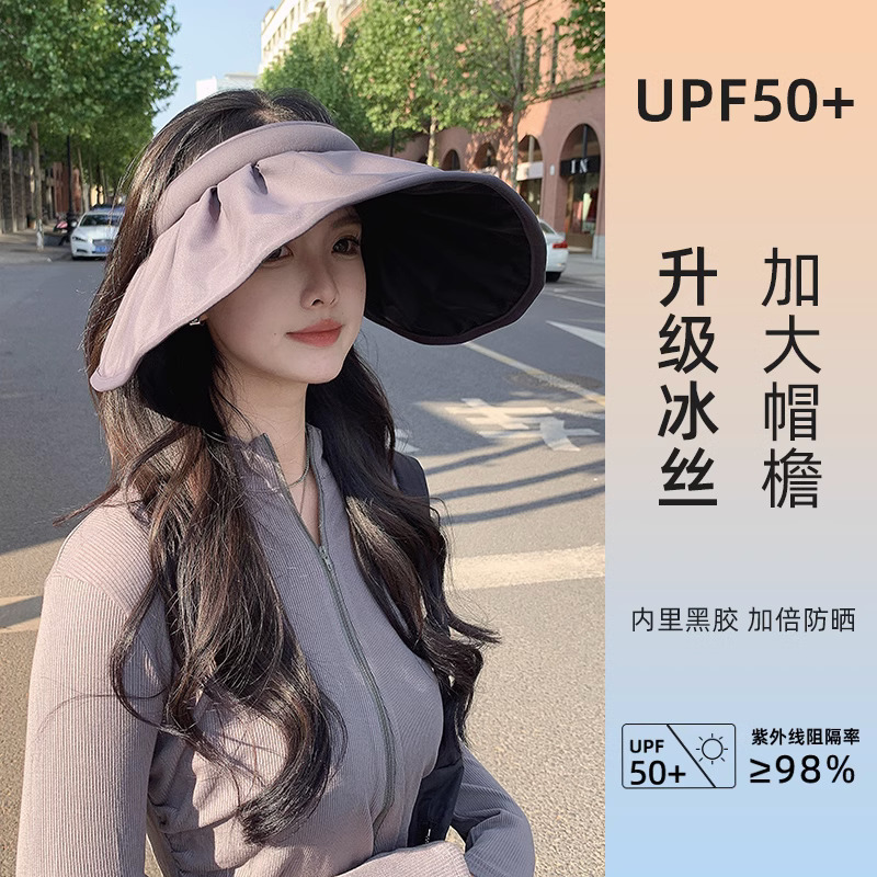 貝殻日焼け止め帽子女性紫外線防止黒ゴム日よけ帽子折り畳みヘアバンド太陽帽子小頭周り全顔日焼け止め|undefined