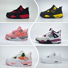 儿童aj4童鞋高帮NK乔4男女大中小童防滑运动篮球鞋休闲鞋百搭网红