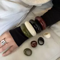Корейские блоггеры того же минималистского нишевой смолы браслет моды дизайн цвет ins ветер трансграничные персонализированные кольца