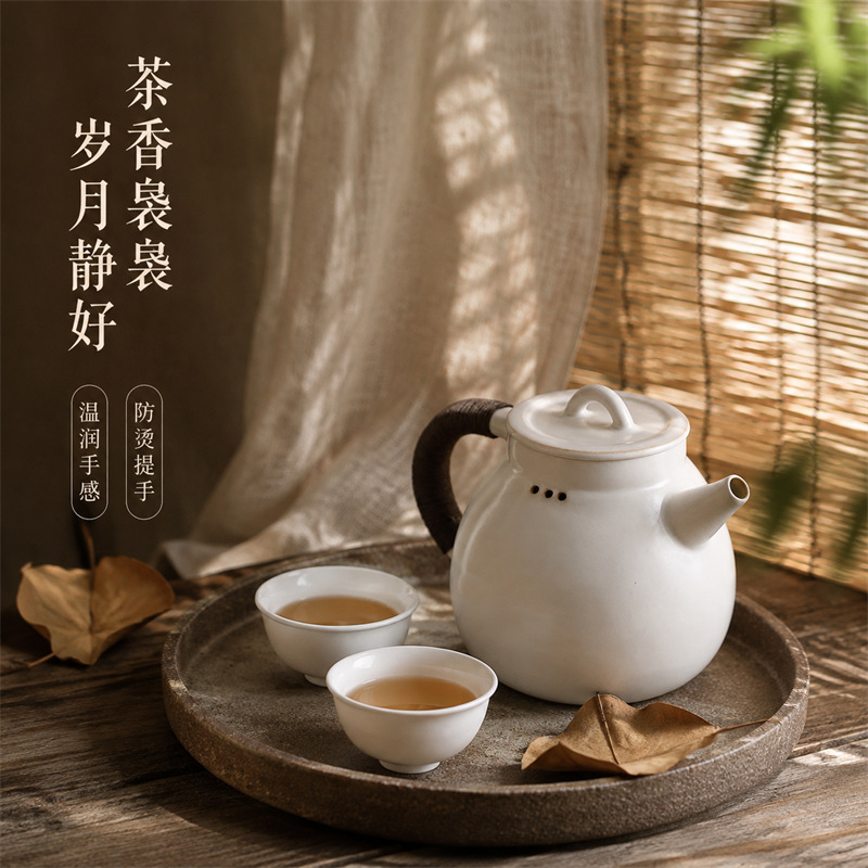 Chaozhou Weiju camping tea brewing stove, small one-person tea brewing device, alcohol stove, tea pot, ceramic pot, health-preserving home tea brewing equipment Chaozhou Weiju camping tea brewing stove, small one-person tea brewing device, alcohol stove, tea pot, ceramic pot, health-preserving home tea brewing equipment