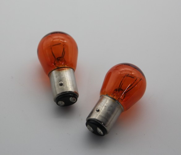 OSRAM P21WY halogen signal light 12V21W monofilament 7506Y amber turn signal BA15s tail light