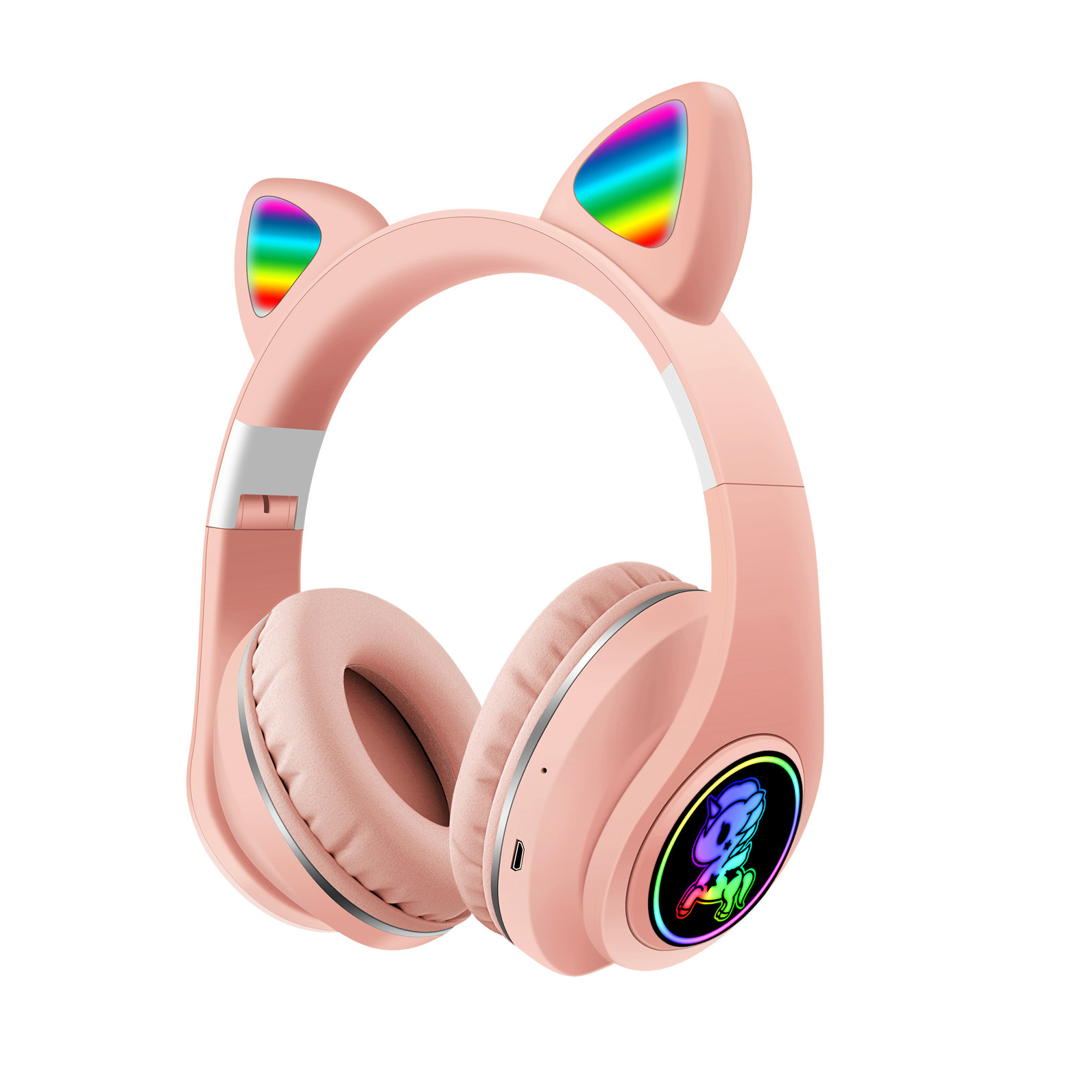 Nuevo M2 M7 gato oído auricular Bluetooth auricular luminoso macaron color todo incluido oído auriculares inalámbricos 5,0