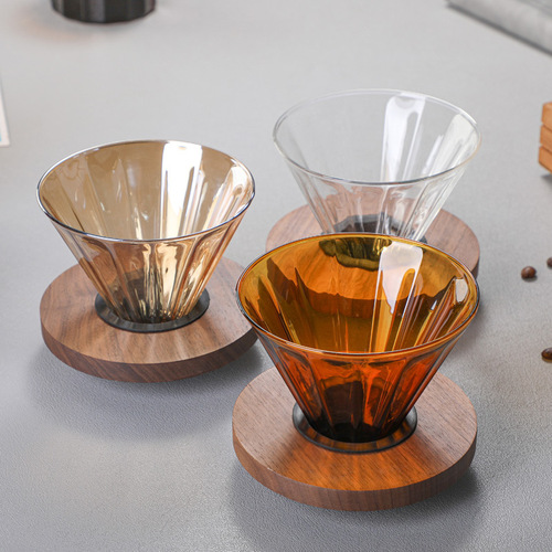 New thickened glass coffee pot American sharing pot set V60 coffee filter large quantity can be logo