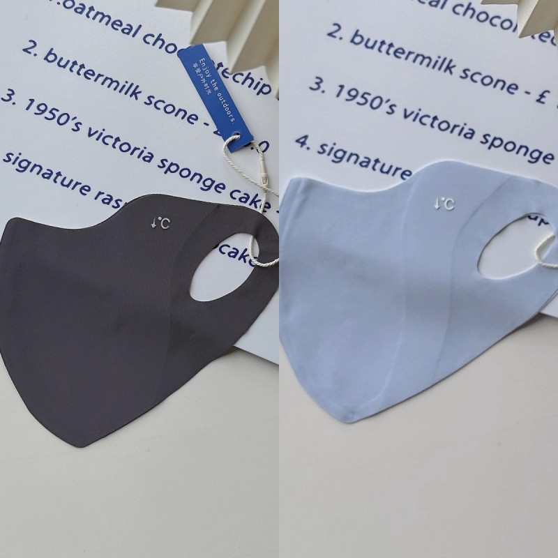 Máscara de protección solar con sensación de hielo upf50 + máscara de protección ocular contra rayos ultravioleta hielo 3D marea tridimensional de alto valor facial femenino en verano