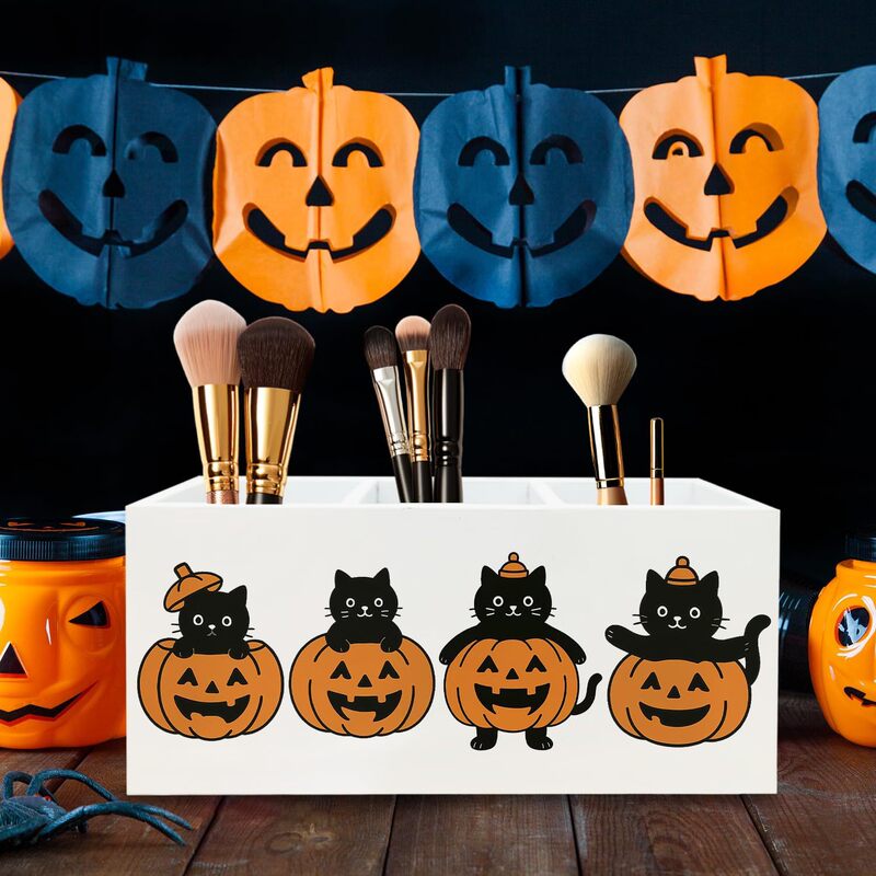 Halloween Paper Garland Decorations Scene Props Ghost Head Spider Pumpkin Bat Paper Strips Wizard Cross-Border Hanging Decorations