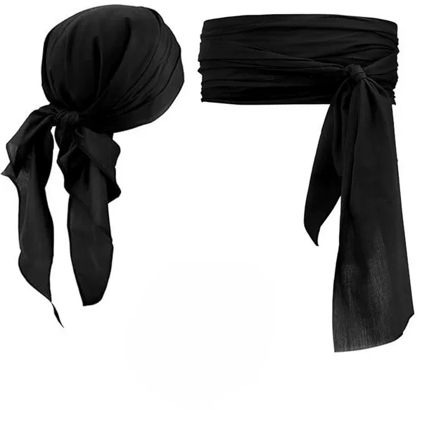 Amazon Halloween Pirate Costume Medieval Renaissance Linen Pirate Bandana and Belt Costume Accessories