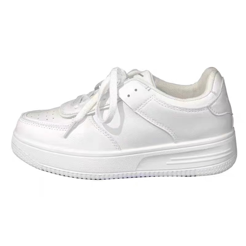 Zapatillas Blancas Versátiles para Mujer, Primavera 2025, Estilo Coreano, Suela Gruesa, Deportivas Casuales, Otoño, Venta Directa de Fábrica
