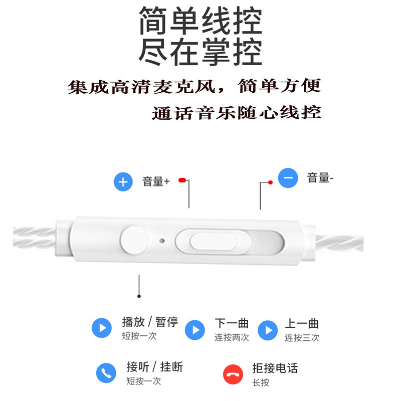 インイヤー型有線イヤホン、丸型マイク付き、Type-C対応、Android、Huawei、Xiaomi、OPPO対応、音質アップグレード|undefined
