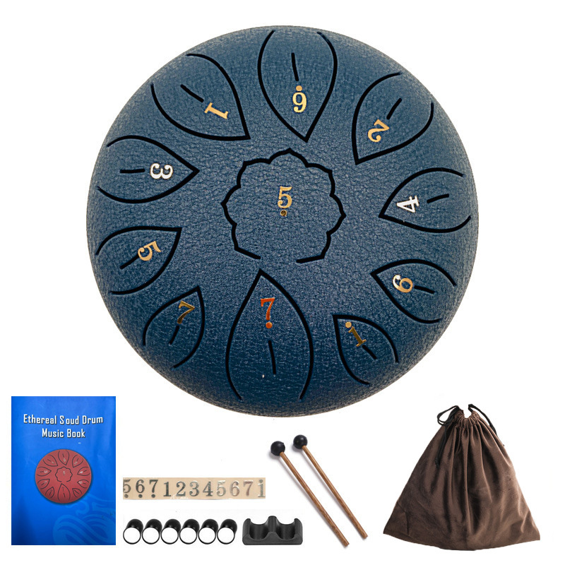 Instrumento musical tambor etéreo 6 pulgadas 8 tonos/11 tonos tambor etéreo C tambor de mano afinado tambor de lengua de acero instrumento musical para niños exclusivo transfronterizo