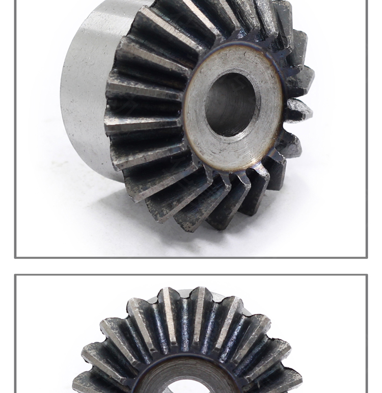 Metal bevel gear, 45# steel, hardened, 90-degree transmission, 15 to 40 teeth, conical gear, straight-tooth bevel gear 1:1