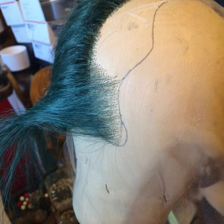 ��������ȫ��˿���˼ٷ�Lace wig�����װ1+4Ventilating Needle