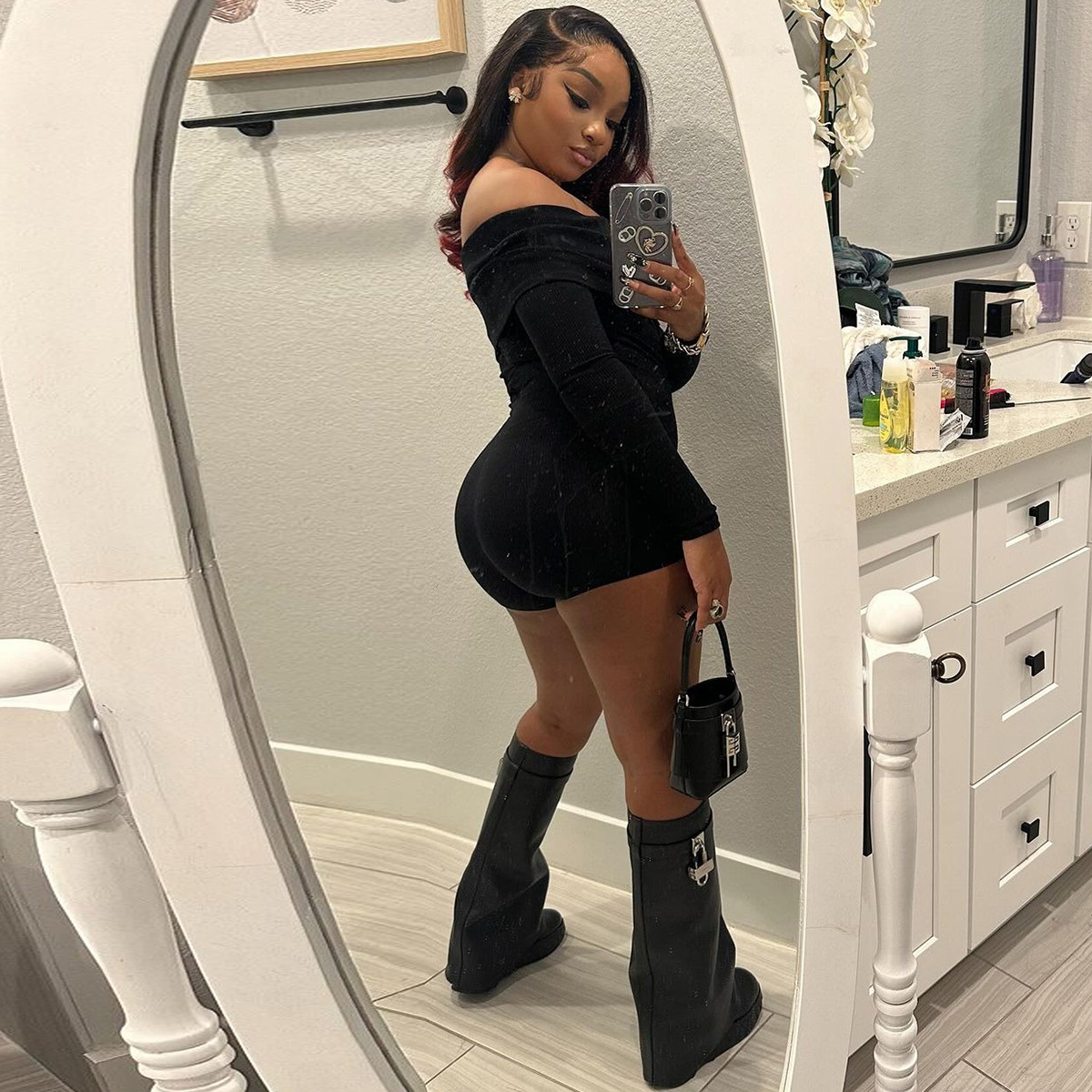 Autumn Sexy Off Shoulder Long Sleeve Knit Casual Jumpsuit