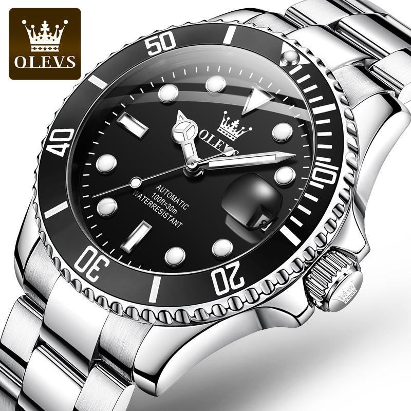 New Watch Men's Black Water Ghost Fully Automatic Mechanical Watch Large Dial Men's Watch Sports High-End Sense