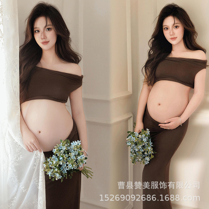 Pregnant women's clothing new small fresh indoor simple pure wind high sense pregnant mother belly clothing at home