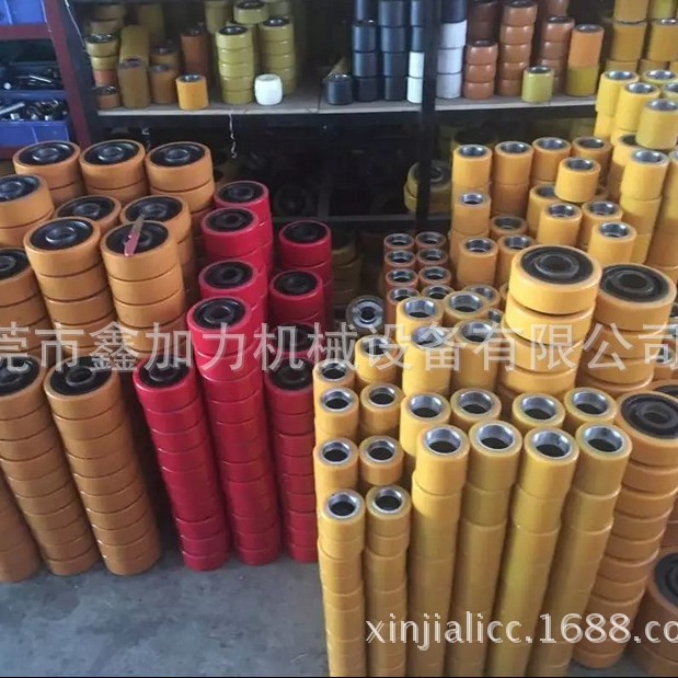 厂家直销搬运车专用轮叉车配件后轮一整套电动叉车PU轮子耐磨轮胎