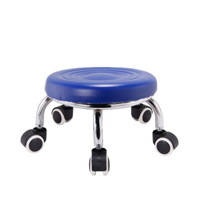Mobile small stool for children's first steps, floor cleaning wheel stool, foot massage and pedicure stool, shoe changing stool, extendable leisure stool