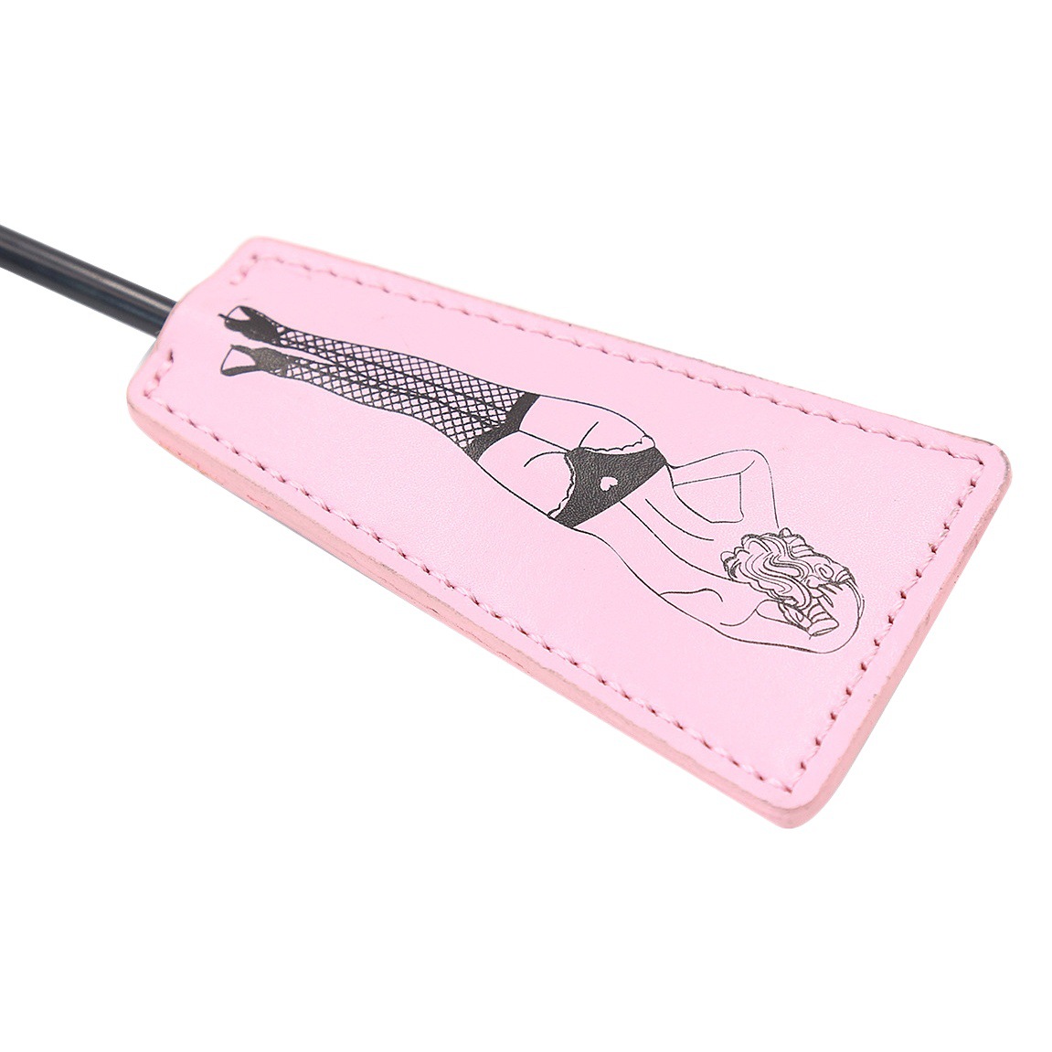 Tienda de fábrica juguetes sexuales juguetes adultos Rosa pluma mano raqueta multifuncional juguete Bell belleza cuero raqueta image 1