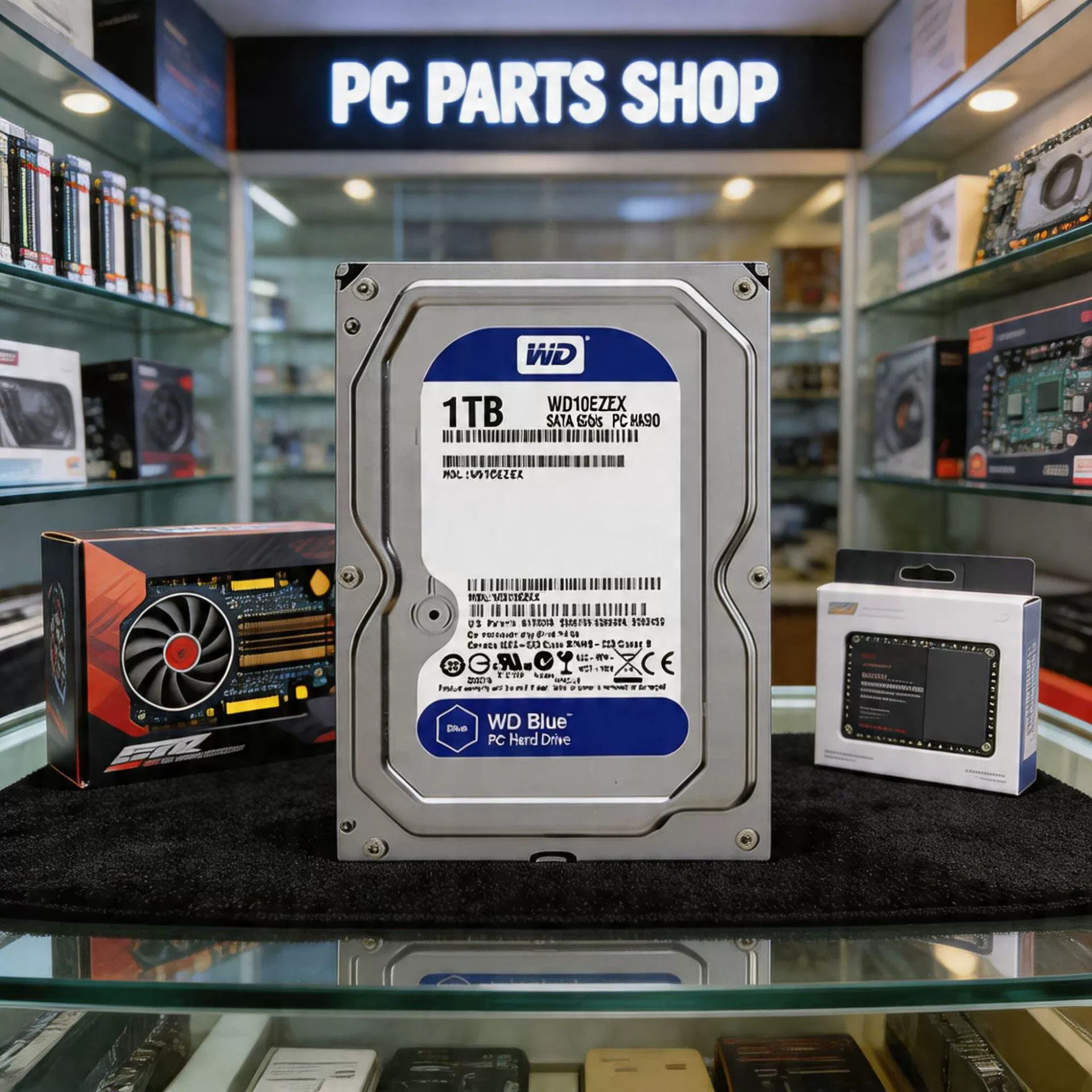 Запоминающее устройство Western Digital 1T2T3T4T6T механический жесткий диск для настольного компьютера, игровой синий диск, SATA, последовательный интерфейс, мониторинг жесткого диска