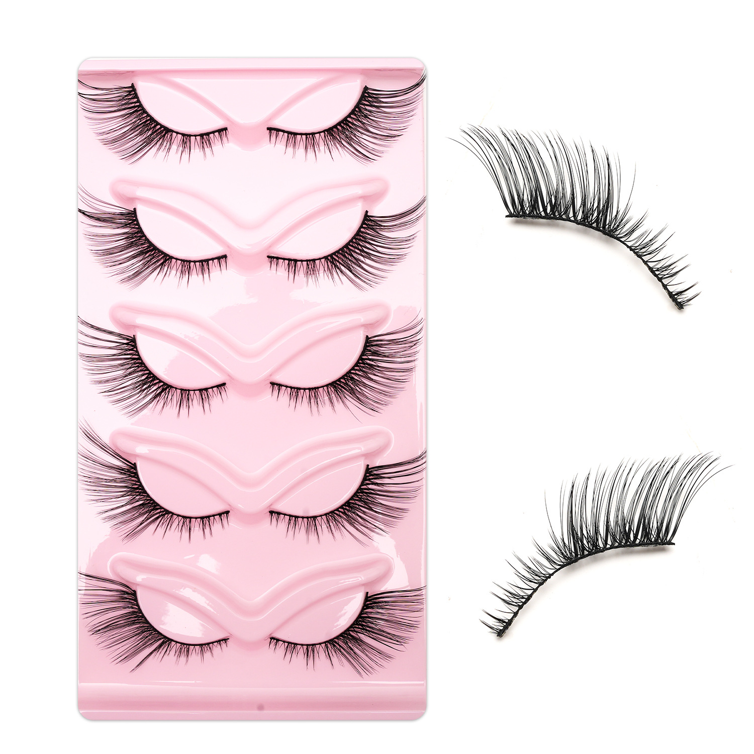 Europa y América ojo de gato zorro línea de ciegas falsas ciegas densas naturales una pieza de ojo negro ciegas al por mayor transfronterizas