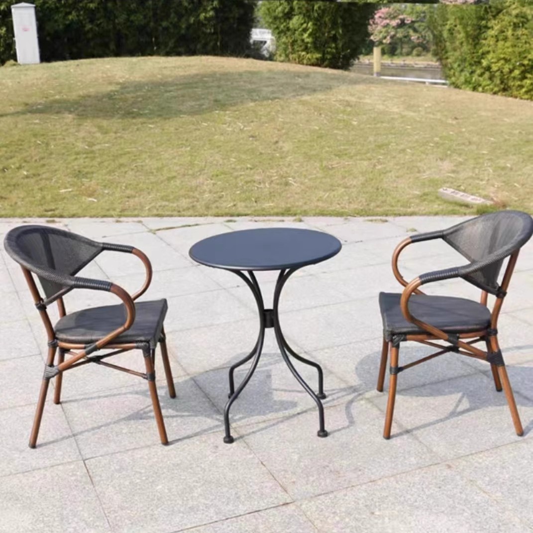 27호(의자 2개 + 탄소강 60cm 원형 테이블)
