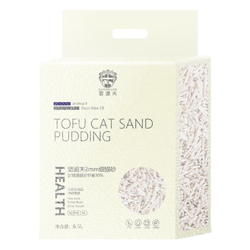 Arena de Tofu y Maíz para Gatos 6.5L, Aglomerante, Desodorante, para Limpieza de Gatos image 1