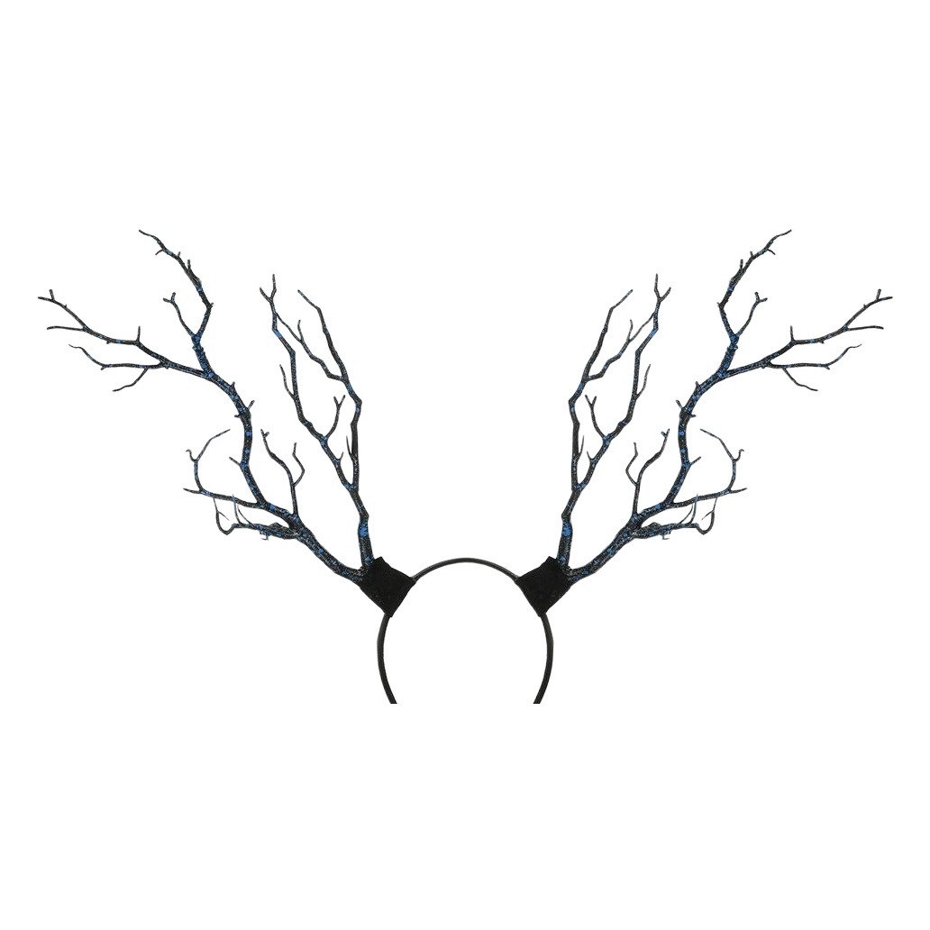 Europa y América Mori chica rama diadema exagerada accesorios para el cabello grande Navidad asta tocado accesorios partido diadema luminosa al por mayor diadema