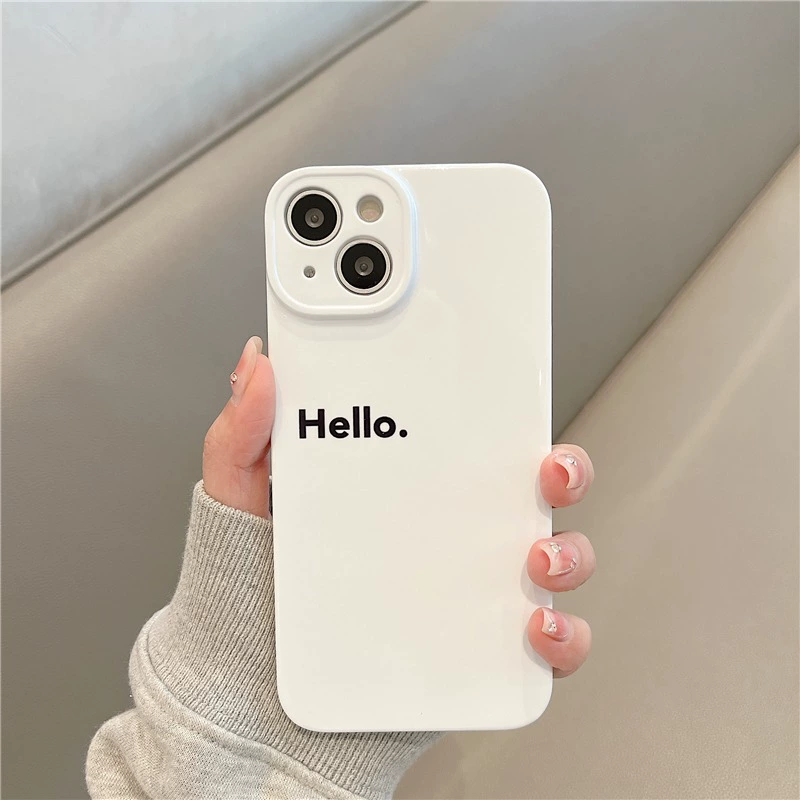 Мягкая пластиковая защитная оболочка простая, чехол RICH Apple 17 для iPhone 14 Pro Max, мультяшный, полный комплект 78p удача