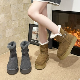 厚底拖鞋;女式皮靴;女式棉鞋