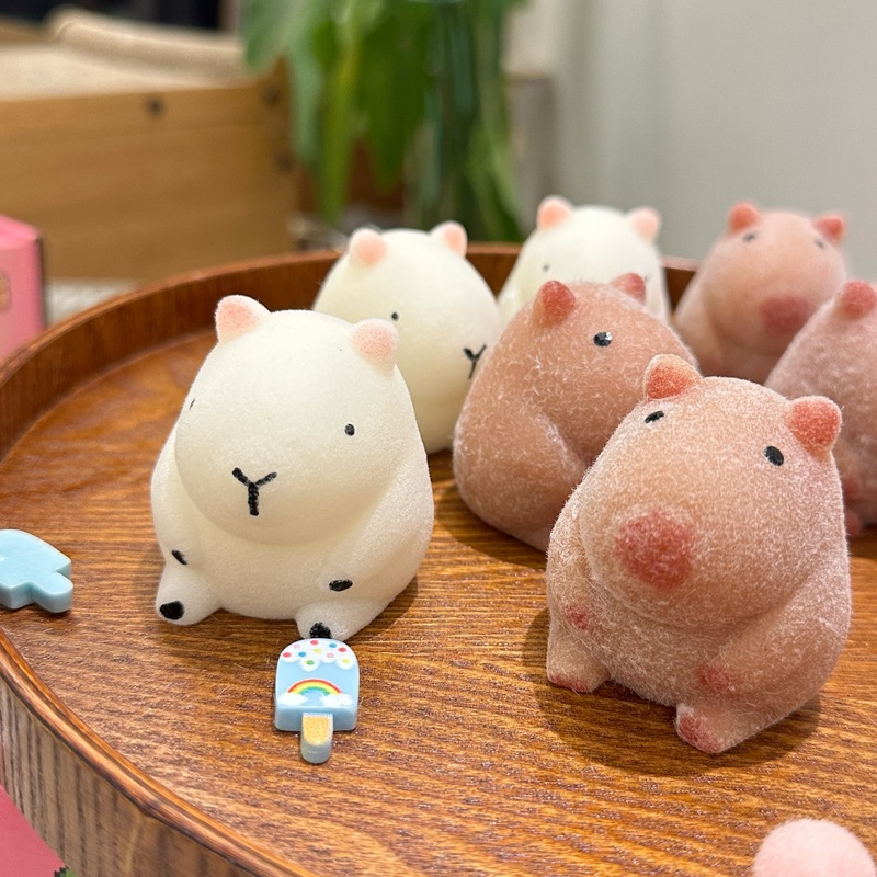 模擬食品玩具ブルーベリースフレープニッピング2色キャラメルプリンクリームケーキ高価値スローリバウンドおもちゃ|undefined