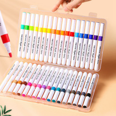 Acrylic marker for student art painting DIY 48 colors waterproof non-fading not through paper can be layered color
